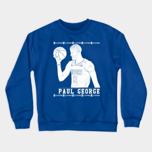 Paul george | White || Clippers Crewneck Sweatshirt